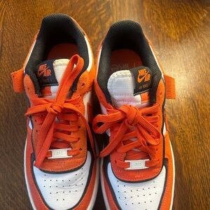 Nike Athletic Shoes Orange and White